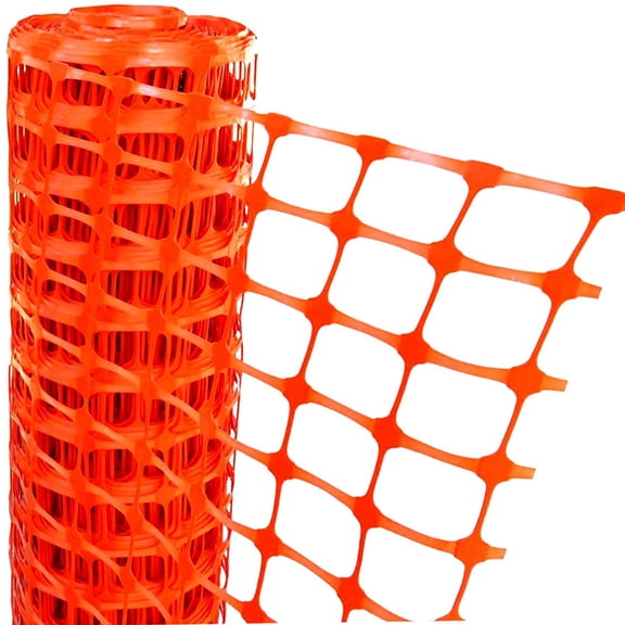 WJSP Plastic Construction Fencing Orange 150ft 4ft High Netting Barrier Safety Mesh Snow Fence Roll for Crowd Control Garden Use HDPE UV Resistant Use