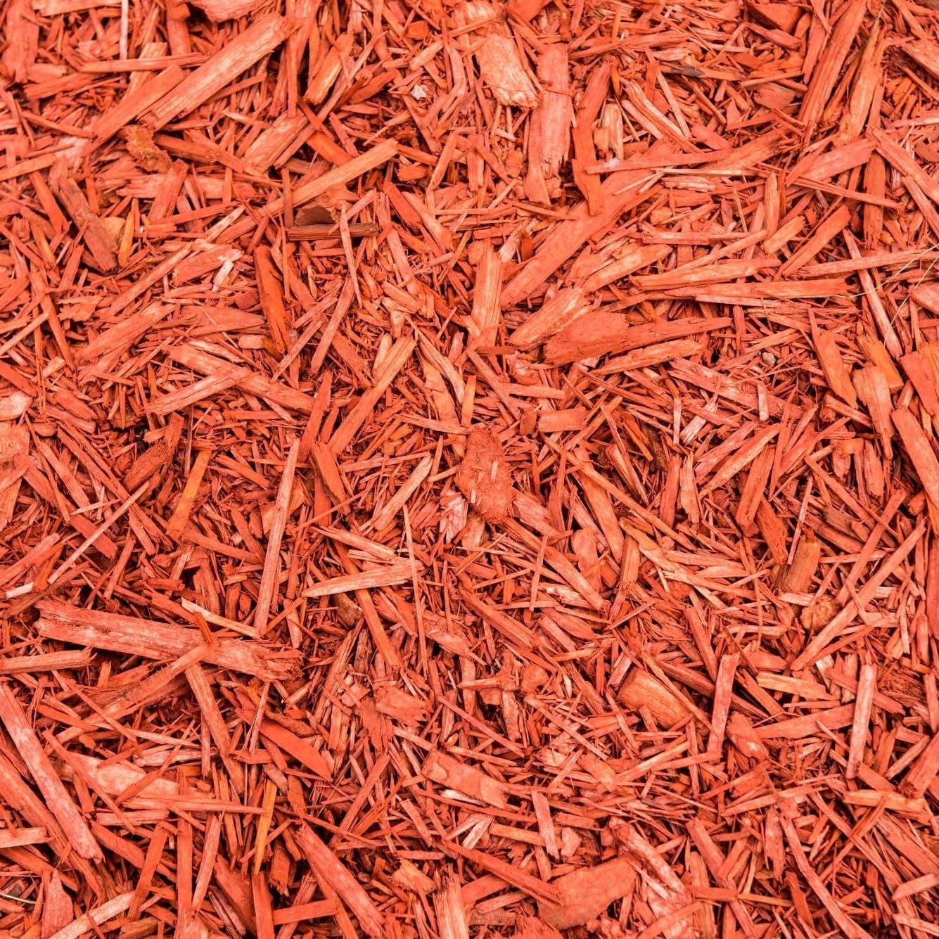 Wjsp Red Wood Mulch 1 Cu ft Vibrant Color for Gardens Landscaping Patio Weed Control