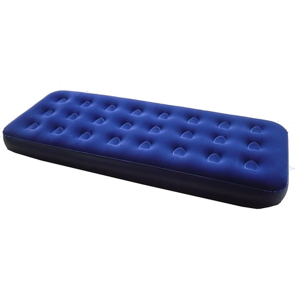 WJSP Single Air Mattress Dark Blue 73X29X7.5 inch Inflatable Bed for Camping Travel Compact
