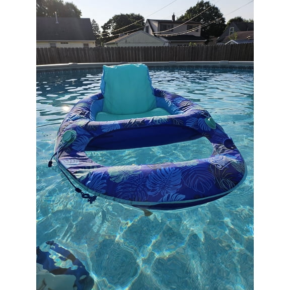 WJSP Spring Float Hammock Pool Lounger Inflatable 250 Lbs Cooling Mesh for Adults Lake Swimming Pool