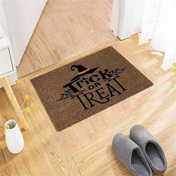 WJSXC Halloween Door Mat, 24 x 16 Inch Fall Halloween Welcome Mats, Halloween Cartoon Pattern Non Slip Soft Floor Mat Halloween Decor for Home Office Room Indoor Outdoor
