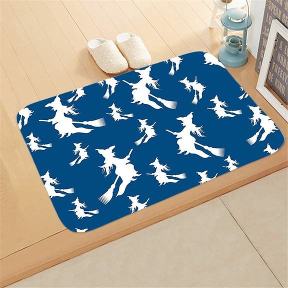 WJSXC Halloween Door Mat, 24 x 16 Inch Halloween Welcome Mats, Halloween Cartoon Pattern Non Slip Soft Floor Mat Halloween Decor for Home Office Room Indoor Outdoor