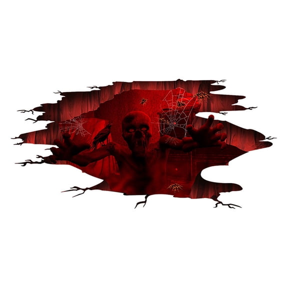 WJSXC Halloween Wall Stickers Decals, DIY 3D Ghost Wall Flooring Decor Halloween Decorations, Halloween Stickers for Home Decor, Party Decor, Scene Setting