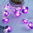 thumbnail image 1 of WJSXC LED Light Fabric Peach Heart String Light Girl Heart Room Decoration Light B, 1 of 5