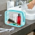 thumbnail image 1 of WJSXC Multifunctional Transparent Cosmetic Bag Colorful Portable Storage Bag for Traveling Accessible Quick and Easy To Use for Easy Storage and Travel. Blue, 1 of 6