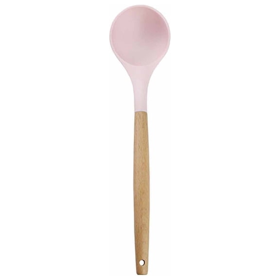 WJSXC Silicone Wooden Spatula Cooking Utensils Non-stick Spatula Kitchenware
