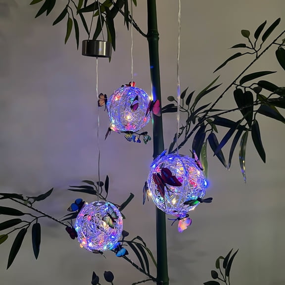 WJSXC Solar Energy Lamp, Courtyard Lamp, Balcony Atmosphere Lamp Floral Sway Light Solar Light,Solar Sway Lights, Sway with the Wind A