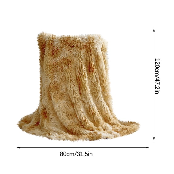 WJSXC Solid Color Plush Blanket Blanket Sofa Blanket Cover Blanket Bed Tail Blanket D