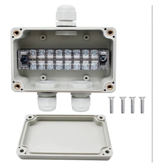 WJUAN BSFSFXH, White 3.9 x 2.6 x 1.9, 1-Gang Rectangular ABS Plastic, Waterproof Electrical Box