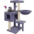 thumbnail image 1 of WK 35.43" Cat Tree Tower with Cat Scratching Posts,Cat tower with Cat Condo and Toy Balls,Grey, 1 of 7