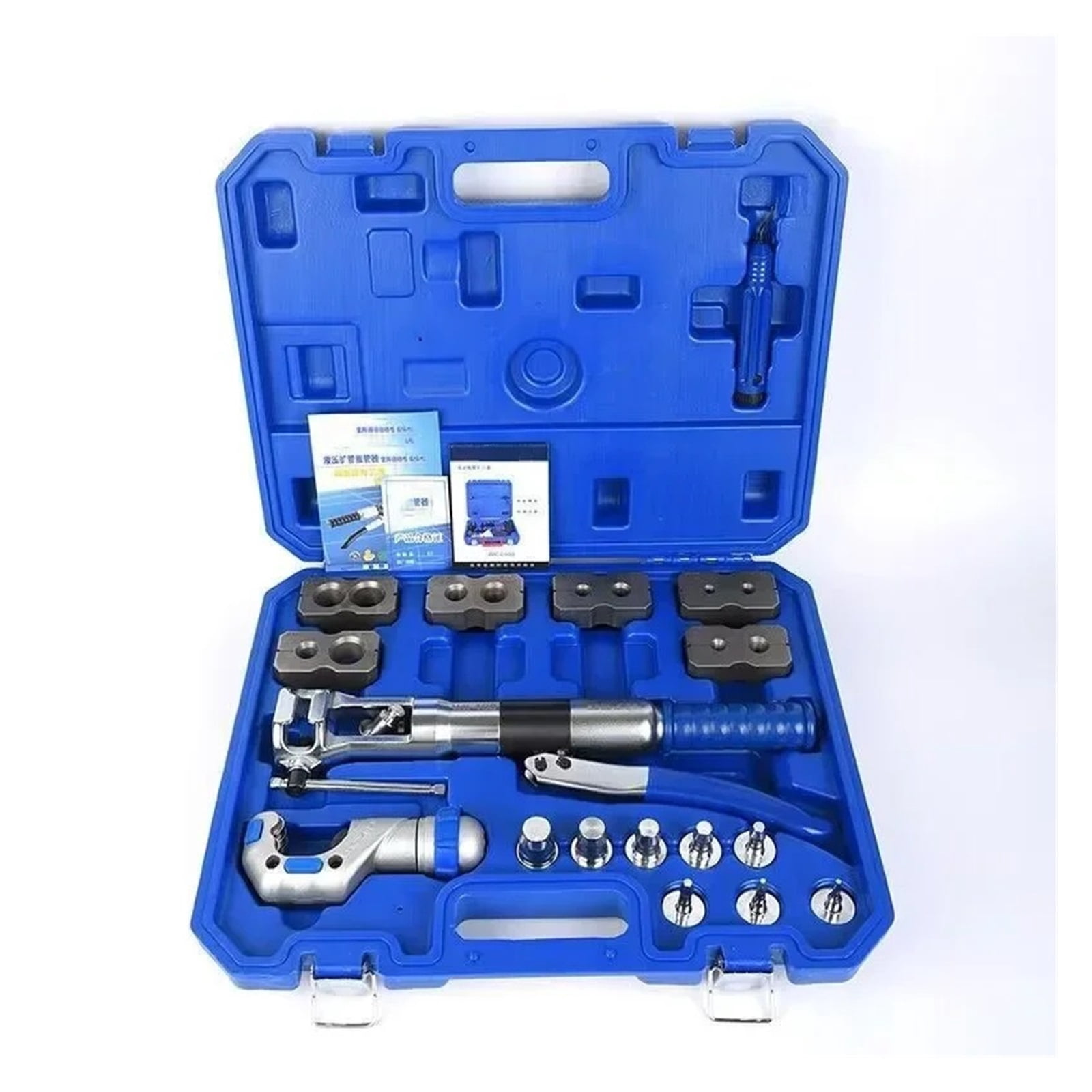 WK-400 Hydraulic Tube Expander Tool Kit 7 Lever Hydraulic Pipe Expander Pipe Fuel Line Flaring Tools HVAC Tools 5-22mm Tools ,Easy Manual Operation