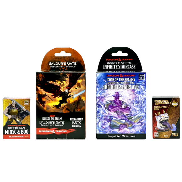 Dungeons & Dragons: Icons of the Realms Miniatures Booster Bundle (Walmart Exclusive)