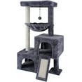 thumbnail image 1 of WK Cat Tree Tower for Indoor Cats,Activity Centre Cat Tower with Two Cat Condos Hammock Scratching Posts,Grey, 1 of 7