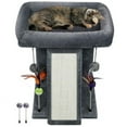 thumbnail image 1 of WK Cat Tree Tower with Scratching Board and Toy Balls, Grey, 1 of 11