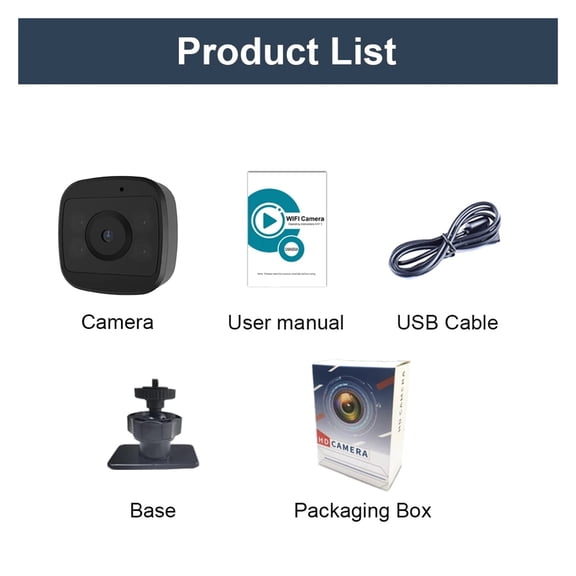 WK15 Mini Camera Wireless Baby Monitor Indoor Safety Security Surveillance HD Night Vision Camera IP Camera Recorder ,Accurate and Clear