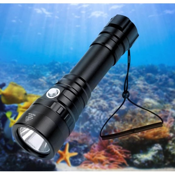 WK20S Scuba Diving Flashlight,2000 Lumen Dive Flashlight 363M Long Range SST40 LED 90CRI 5000K IPX8 Underwater Professional Snorkeling Light for Under Water Deep Sea Cave