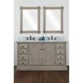 thumbnail image 1 of WK8160-CW TOP 60 in. Solid Recycled Fir Double Sink Vanity With Carrara White Marble Top-No Faucet, 1 of 1