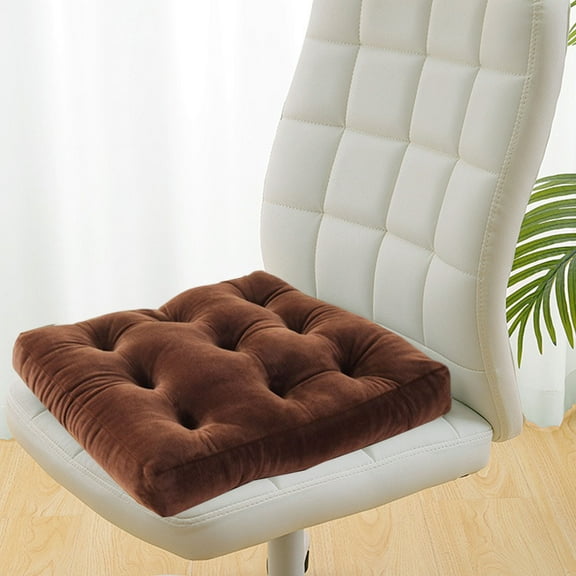WKSCLPAI 15 Inches Thickened Non-slip Cotton Chair Cushion Student Stool Warm Cushion Tatami Chair Cushion Car Booster Seat Cushion Non Slip and Stain-resistant Coffee