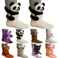 thumbnail image 1 of WKSCLPAI 3D Knit Animal Socks, Cute Animal Themed Handmade Crocheted Animal Socks for Unisex, Winter Warm Socks, Christmas Gift for Women Men,Panda, 1 of 5