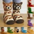 thumbnail image 1 of WKSCLPAI 3D Knit Animal Socks, Handmade Crocheted Animal Socks, Double-layer Cotton, Warm Embrace for Your Ankle, Christmas Gift Stockings, Kitten, 1 of 6