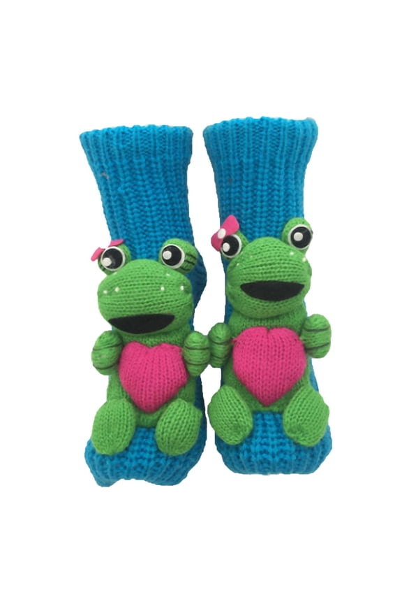 3D Knit Animal Socks, Handmade Crocheted Animal Socks, Double-layer Cotton, Warm Embrace for Your Ankle, Christmas Gift Stockings, Red panda