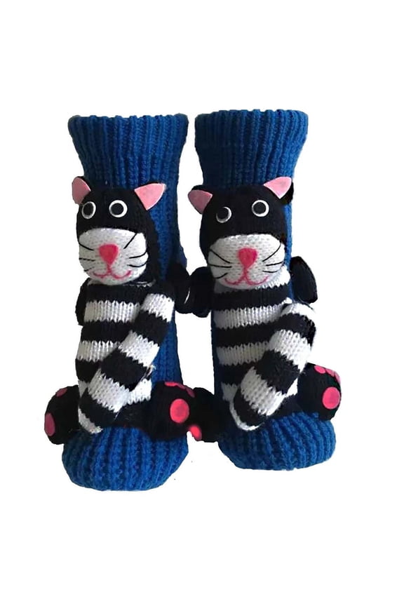 3D Knit Animal Socks, Handmade Crocheted Animal Socks, Double-layer Cotton, Warm Embrace for Your Ankle, Christmas Gift Stockings, Turtle