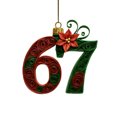 thumbnail image 1 of WKSCLPAI 67 Christmas Ornament Six Seven Ornaments Funny 67 Meme Teen Slang Hanging Ornaments for Xmas Tree & Gift, Gingerbread, Forest, Crystal, Porcelain Wide Variety of Themes to Choose, 1 of 6