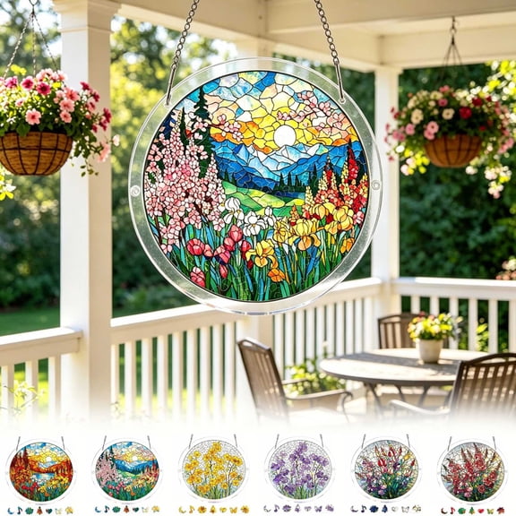 WKSCLPAI Acrylic Puzzles Suncatcher Window Hanging Detachable Puzzle Piece Design for Fun Interactive Window Play