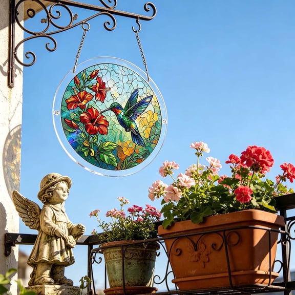 WKSCLPAI Acrylic Puzzles Suncatcher Window Hanging Heat Resistant Non Deform Acrylic Catcher for Patio Door Skylight Window Display