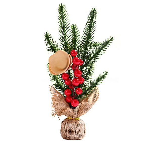 WKSCLPAI Bottle Tree,Kids Christmas Tree,Christmas Decoration Branches Floral Ornaments,Small Christmas Tree(10.2X4.3 In)Home And Holiday Decor