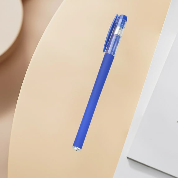 WKSCLPAI Bullet Tip Gel Pen, Solid color Matte Gel Pens, Smooth Writing and Quick-Drying, Drop-proof and Durable for Study, Office & Everyday Use, Blue Ink