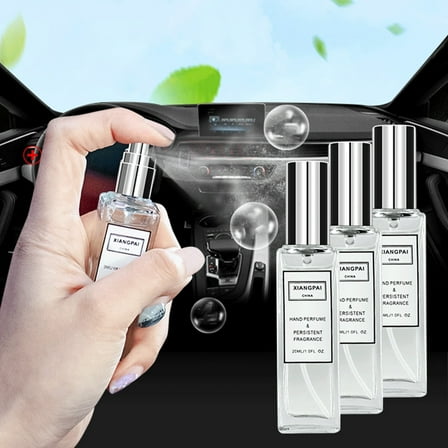 WKSCLPAI Car Air Freshener,20Ml Car Perfume Spray Deodorant Aromatherapy Accessory, Natural Plant Extracts, Long-Lasting Freshness, Portable Glass Bottle For Car, Home, And Body