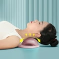 thumbnail image 1 of WKSCLPAI Cervical Massager Gravity Shiatsu Neck Massage Pillow Shoulder and Neck Repair Pillow Traction Corrective Massage Pillow Pink, 1 of 5