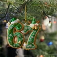 thumbnail image 1 of WKSCLPAI Christmas 67 Ornament Funny 67 Meme Ornaments 2D Acrylic Xmas Tree Hanging Decorations - Cute Gingerbread Festive Decor Gift for Woman with Refined & Humor, 1 of 8