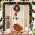 thumbnail image 1 of WKSCLPAI Christmas Porch Goose Outfits Christmas Goose Costume for 23 In Large Goose Holiday Clothes Goose Decoration Clothing for Xmas Party Patio Yard Lawn Garden Outdoor Decor, 1 of 7
