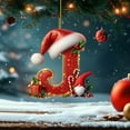 thumbnail image 1 of WKSCLPAI Christmas Tree Ornaments 26 Letters Christmas Tree Decoration Pendant Christmas Tree Ornaments Personalized Gifts Christmas Ornaments Christmas Decoration Xmas Tree Hanging Decor Feature, 1 of 5