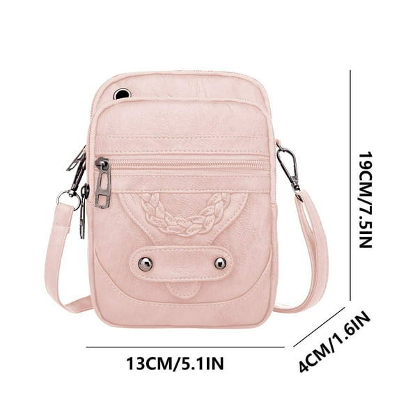 WKSCLPAI Crossbody Bag,Women's Shoulder Bag,Retro Messenger Bag,Multi Pocket Zipper Purse,Multipurpose Fashion Mini Small Bag,Spring/Summer Clearance