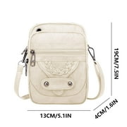 WKSCLPAI Crossbody Bag,Women's Shoulder Bag,Retro Messenger Bag,Multi Pocket Zipper Purse,Multipurpose Fashion Mini Small Bag,Spring/Summer Clearance