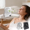 thumbnail image 1 of WKSCLPAI Desktop Rechargeable Fan with Powerful Airflow and Mini Silent Design, Portable Small Desk Fan for Office Dormitory and Home Use Black, 1 of 7