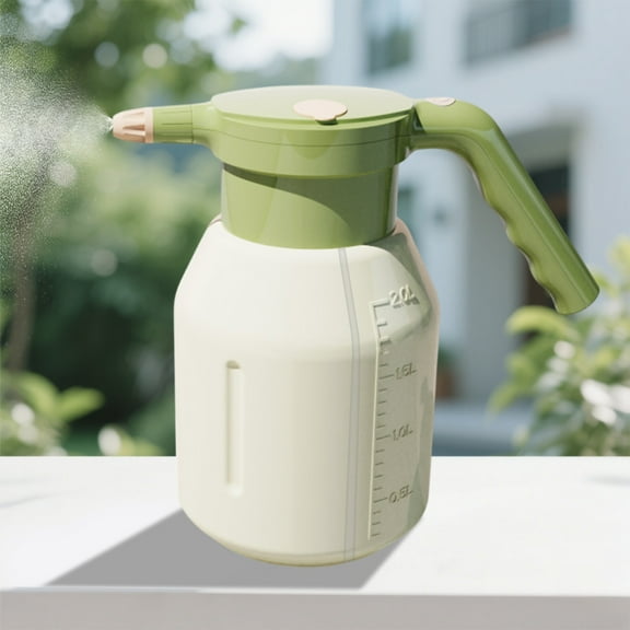 WKSCLPAI Electric Spray Bottle 2L/0.5Gallon,Rechargeable Automatic Watering Sprayer,Ultra Wide Angle High-pressure spray,The Efflurnt is Fine,Type-C fast charging,Ideal for Garden,Watering