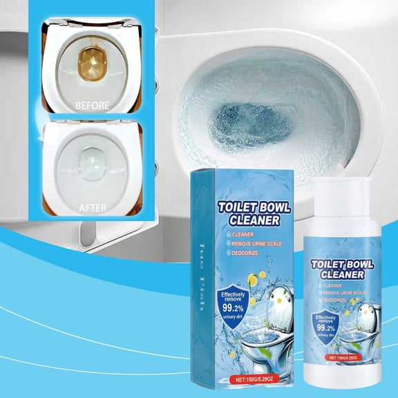 WKSCLPAI Foam Toilet Cleaner, Eco-Friendly Scrubbing Bubbles Toilet Bowl Cleaner, Septic Safe, Lemon Fresh Scent, Powerful Removal of Limescale Stains, Kills 99.2% Germs, 5.3OZ