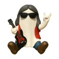 thumbnail image 1 of WKSCLPAI Halloween Cute Ghost Figurine Living Room Resin Craft Halloween Decorations Cute Ghost Tabletop Ornaments 5.9" Little Rock Guitarist, 1 of 3