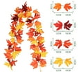 thumbnail image 1 of WKSCLPAI Halloween Garlands 69 In Fall Maple Leaf Garlands Festival Atmospheres Decoration Simulation Maple Leaf Vines Garland for Home Front Door Fireplace Windows Wall Decor, 1 of 5