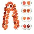 thumbnail image 1 of WKSCLPAI Halloween Garlands 69 In Fall Maple Leaf Garlands Festival Atmospheres Decoration Simulation Maple Leaf Vines Garland for Home Front Door Fireplace Windows Wall Decor, 1 of 5