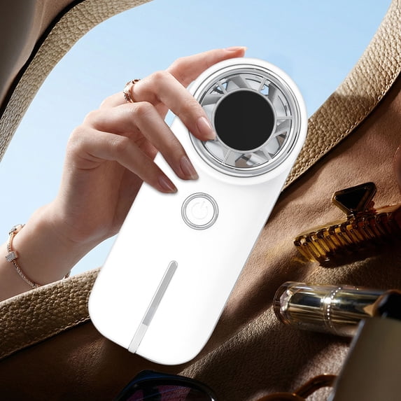WKSCLPAI Handheld Mini Fan High Speed Digital Display USB Rechargeable Portable 100 Wind Speeds Quiet Pocket for Travel Outdoor