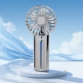 thumbnail image 1 of WKSCLPAI Handheld Spray Fan Electroplating USB Charging Portable Desktop Silent High Wind Outdoor for Travel Beach Summer Party, 1 of 7