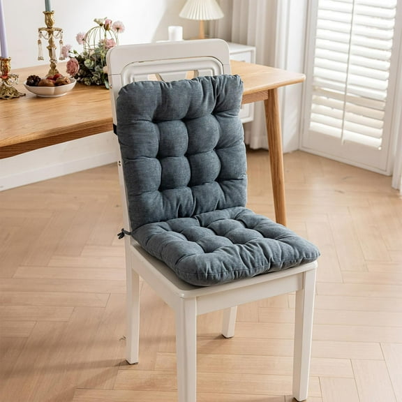 WKSCLPAI Memory Foam Non Slip Rocking Chair Cushion,Solid Color Simple Seat Cushion,Soft Water Resistant Thicken Durable Tufted Pads, Back Cushion for Indoor/Outdoor Rocker,15.8x32 Inches