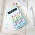 thumbnail image 1 of WKSCLPAI Mini Portable Calculators, Stylish Macron Gradient Color Basic Standard Calculator with 8-digit Display,Small Pocket Calculators for Student Office Home Daily Use, 1 of 6