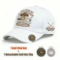 thumbnail image 1 of WKSCLPAI Old Bastards Golf Club-Baseball Cap, 100% Over PAR Lifetimes Member Embroidered Baseball Hat, Adjustable White Golf Hat with A Funny Decorative Detachable Hat Clip, 1 of 7