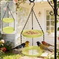 thumbnail image 1 of WKSCLPAI Outdoor Hanging Bird Feeder & Bird Bath Double Layer 2 in 1 Dual Purpose for Water and Seed Wild Bird Feeding with Durable Metal Hanger, Easy to Fill & Clean, 1 of 6